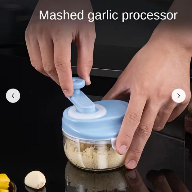 1pc Multifunctional Kitchen Manual Garlic Crusher Seasoning