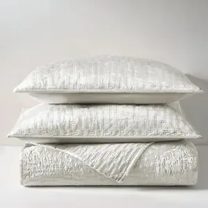 Z Gallerie Glam Velvet Bedding - Cloud