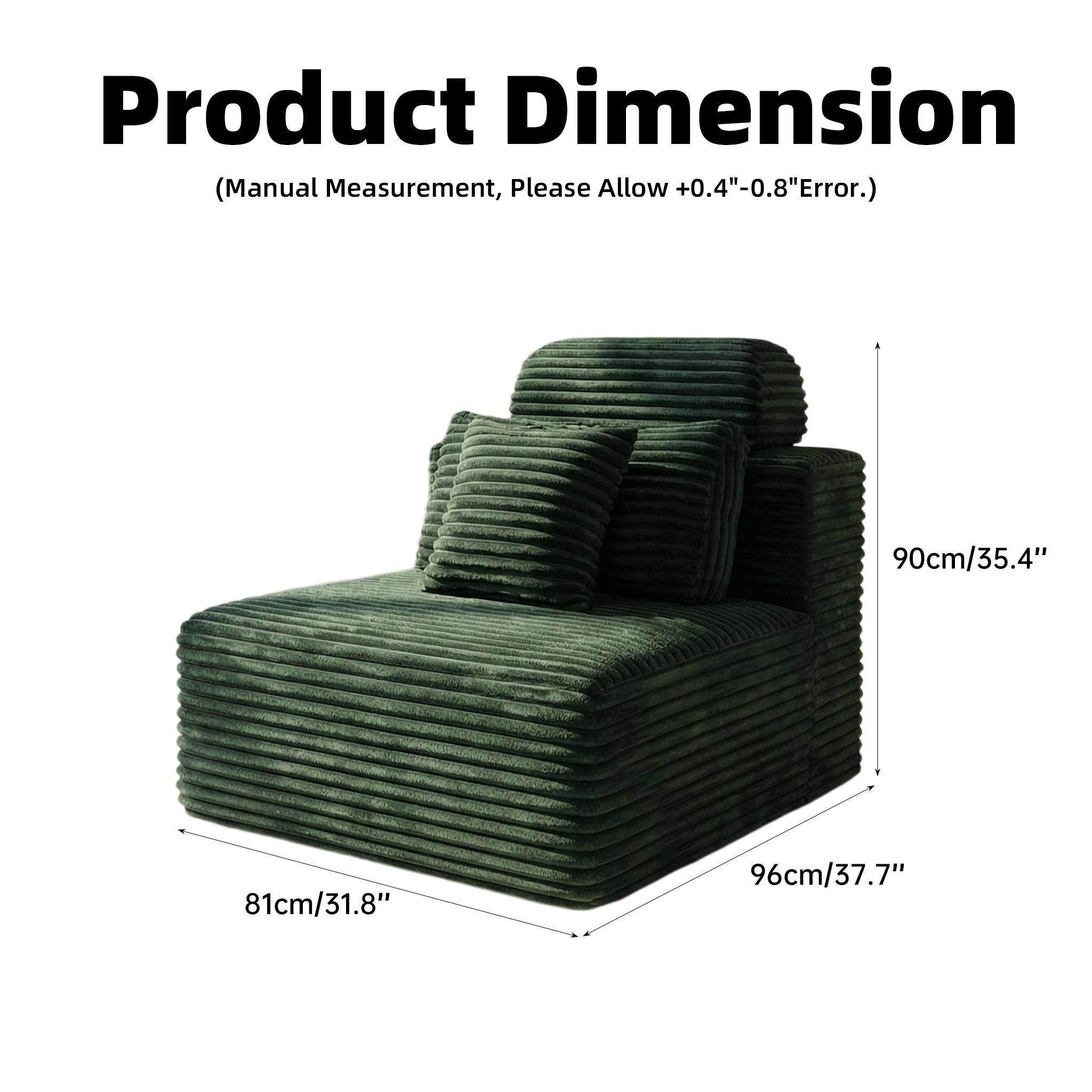 Single person modular sofa, modern leisure tofu block, small sofa headrest design with cushion, minimalist design, multiple combination sofas