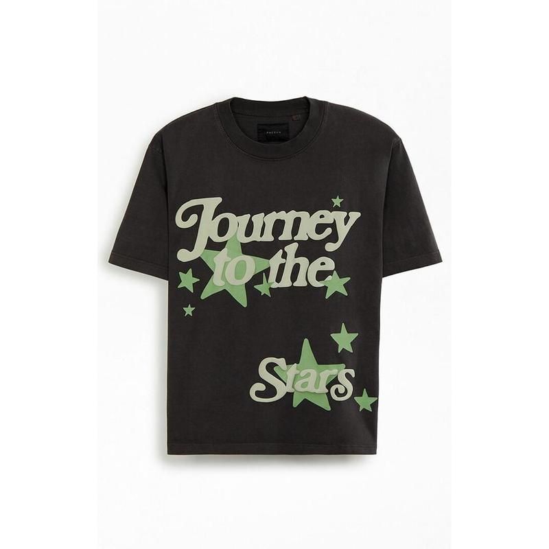 Pacsun Men's Journey To The Stars Washed Oversized T-Shirt