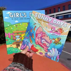 Adult Coloring Book Set, 2/3/5 Pack, Cute and Fun Designs, Large Simple Patterns, Relaxing Animal, Landscape, Floral Themes, Creative Outlet, Stress Relief