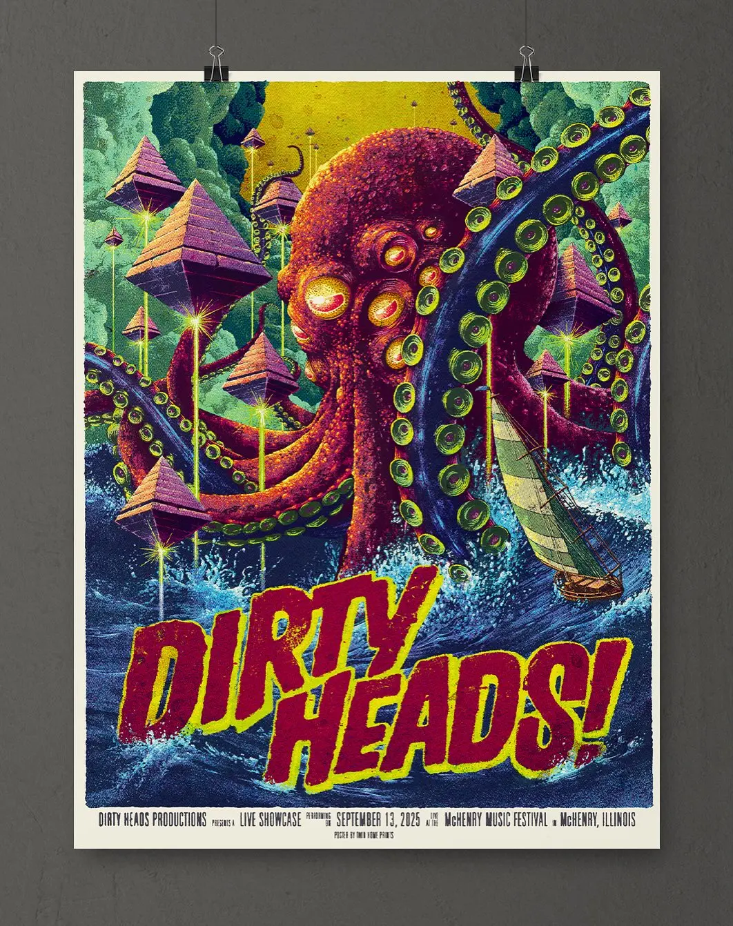 Dirty Heads Love Showcase McHenry Monster Art