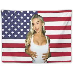 Livvy Star Dunne Flag Tapestry Wall Tapestry Poster Suitable for Indoor and outdoor Decoration Merch 30"x40" Print Photo Decorative Light Modern Stripe Design Size