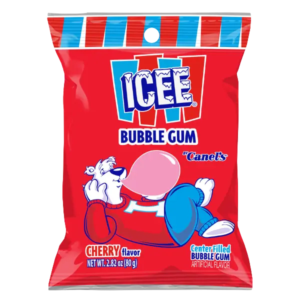 Canel's ICEE Cherry Center Filled Bubble Gum (05913) 2.82 oz
