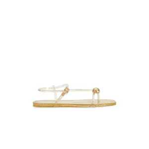 Loeffler Randall Dana Strappy Jelly Sandal in Champagne Jelly