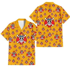P0rtgas D.AC3 Anime OP Button Up Hawaiian Shirt, Anime Merch Clothes Unique Gift For Men Women Fans