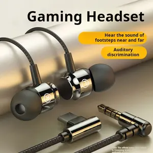 Metal Magnetic Wired Gaming Headphones, Gaming Earbuds, In-Ear Design for Mobile & PC, Perfect for Esports, Comfortable Fit, Ideal for Gamers