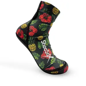 Pineapple Hibiscus Kevlar Sand Socks for Beach Volleyball Sand Soccer and All Beach Sports