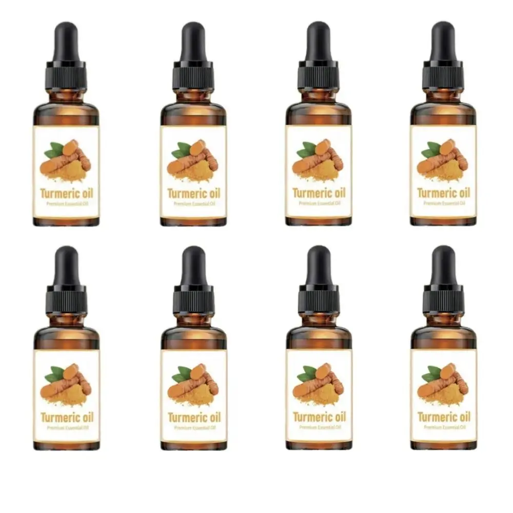 Natural Turmeric Facial Oil,30ml/bottle Moisturizing Facial Oil, Daily Skincare Hydrating Set for Women & Men, Skin Cosmetic Care Kit for All Skin Types, Body Oils, Body Oil Moisture,Christmas gift