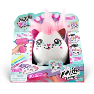 Airbrush Plush Hair'iffic Squishy Kitty – Styling & Airbrush Kit