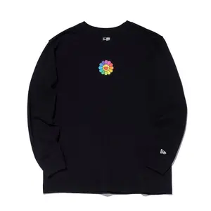New Era x Takashi Murakami Flower Flag Relaxed Fit L/S Tee Black (unisex) by StockX