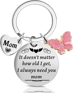 Mothers Day Gifts for Mom from Daughter Son,Funny Birthday Mom Gifts for Wife, Christmas Small Stocking Stuffers Keychain