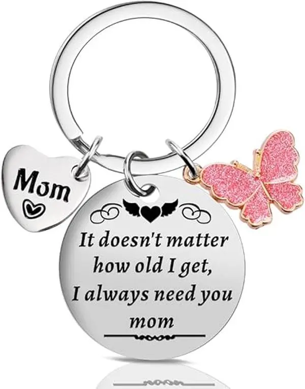 Summer Spring  Gift for Mom from Daughter Son,Funny Birthday Mom Gifts for Wife, Christmas Small Stocking Stuffers Keychain