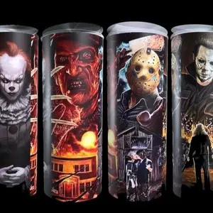 Scary Movie TumblerDrinkware Flasks Portable Dual Insulated Coffee tumblr cups Tea Bottles Bottled