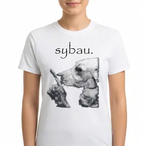 Dog Shush T-Shirt, Unisex Unhinged Meme Graphic Tee, Gen Z Brainrot Humor Short Sleeve Apparel, Aesthetic Viral Doggo Internet Culture Gift Fashion Top, Trendy Irony Streetwear Shirt