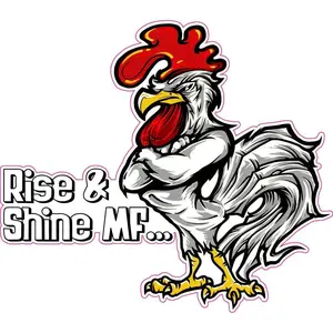 Roaster Rise and Shine MF decal