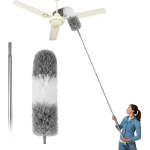 Dusters for Cleaning,Feather Duster with Extension Pole,Ceiling Fan Cleaner Duster,Long Duster Extended Handle,Blind Cleaner Dusting