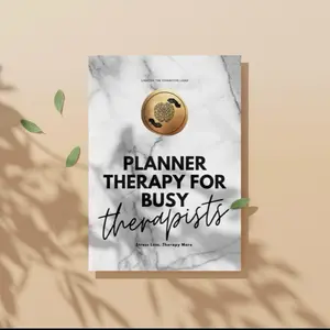 Psychotherapist organizer, Therapist Planner Clinical Organization Workbook with professional and personal Planning, stress less therapy more - everything career planning