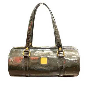 Pre-owned MCM Patent Leather Shoulder Bags Monogram Handbag