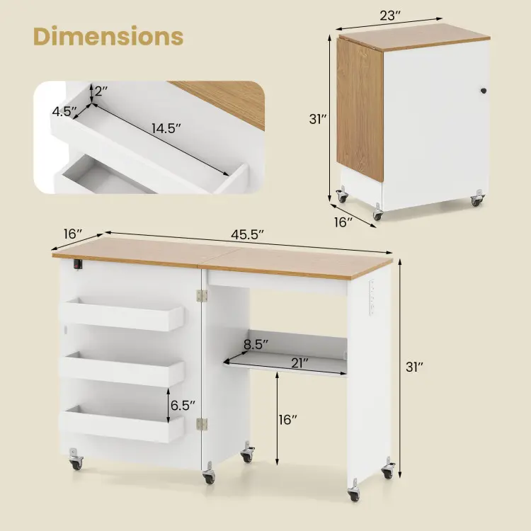 W/Charging Station & Storage Trays, Color-blocking