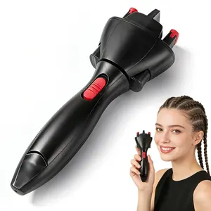 Automatic Hair Braider, 3 Strand Electric Hair Braiding Tool for Kids Adults, One-Button Quick Twist Braider Machine, No Skill Needed DIY Hair Styling Tool for Girls, Time-Saving Hair Braider