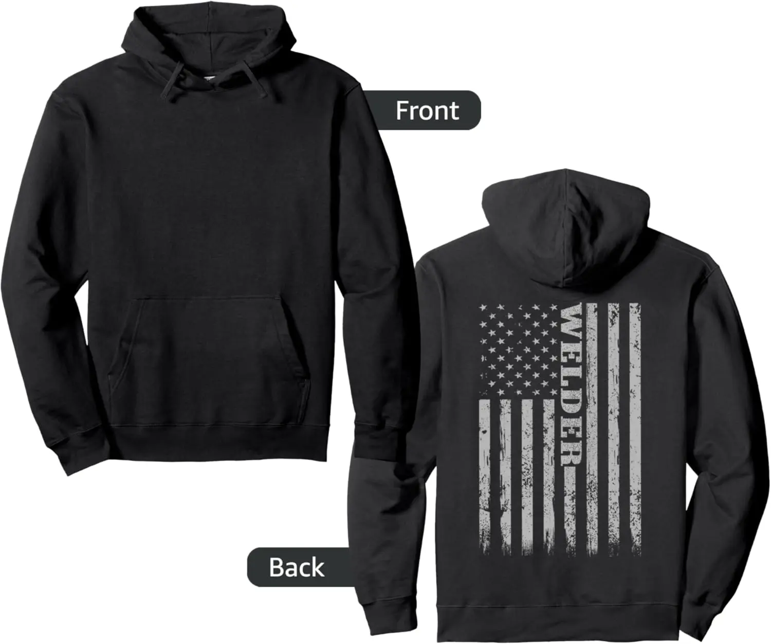 Welding Hoodie | Proud American Welder Pullover Hoodie 45