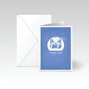 Cool Cat Greeting Card