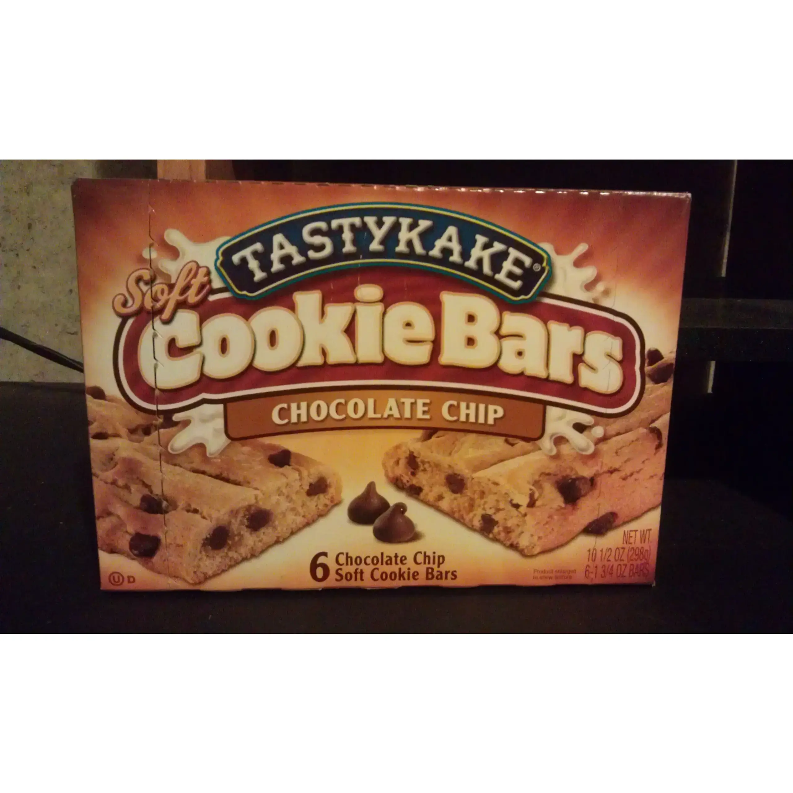 Tastykake TastyKake Chocolate Chip Cookie Bars, 6Count, 10.5 oz