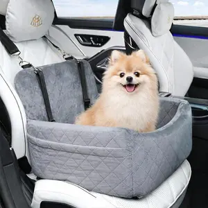 Car Pet Seat, Travel Dog & Cat Booster, Durable Pet Safe Seat, Easy to Clean, Safe and Comfortable, Ideal for Car Co-Driver