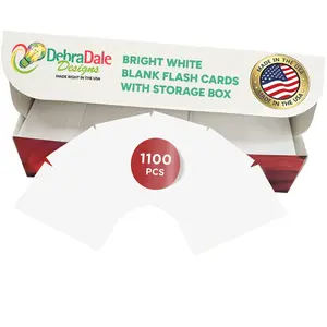 2” x 3.5” Blank Index Cards, White, 1,100 Count, 163 gsm