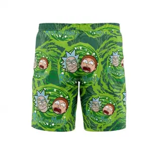 Trippy Cosmic Rick Shorts  Men's Basketball Shorts Workout Sport Knee Pants with Pockets Athletic Sweat Walking Summer Shorts