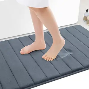 Memory Foam Bath Mat 30x20, Ultra Soft and Absorbent Bathroom Rugs, Non-Slip, Machine Wash Dry, Thick Bath Rug Carpet for Bathroom Floor, Sink and Shower
