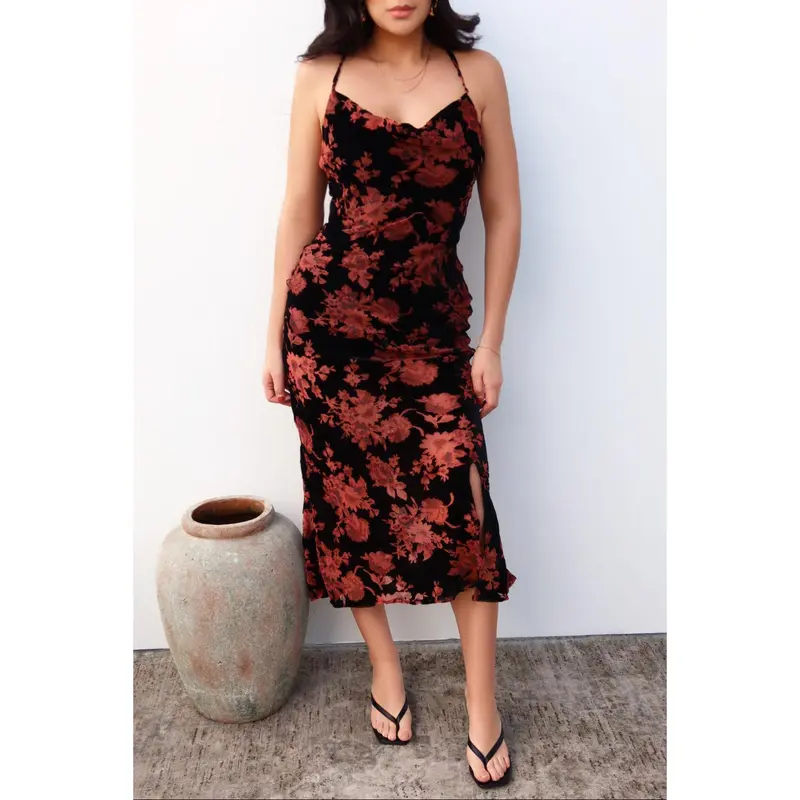 new look floral dress black midi - TikTok Shop
