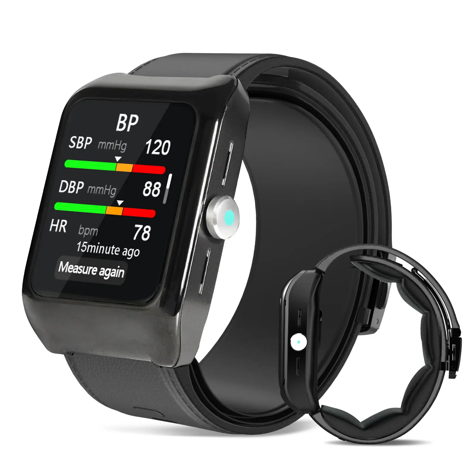 U16 Cuff-Based Blood Pressure Monitor Watch, Smart Wrist BP Tracker with Heart Rate, Blood Oxygen, Sleep Monitor, Audio Readings, IP65 Water Resistant   Healthcare
