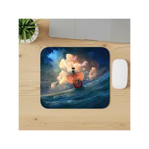 Sailboat Ocean Mouse Pad – Night Sky Sea Desk Mat for Gaming & Work, Non-Slip 9.5×8 Inch