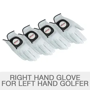 NEW Kirkland Signature Leather Golf Glove 4-pack - Left Handed Sz S,M/L,L,XL