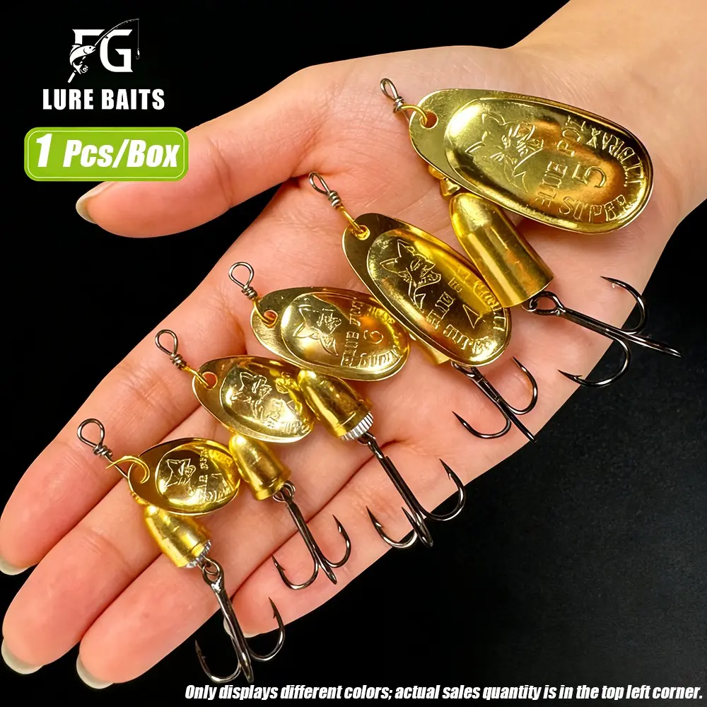 Lure Bait Rotating Sequins Fly Casting Composite Lures Artificial Fishing Baits, Model Xinghao, 16 Items Included, Fishing Tackle, Fishing Equipment, Fishing Supplies