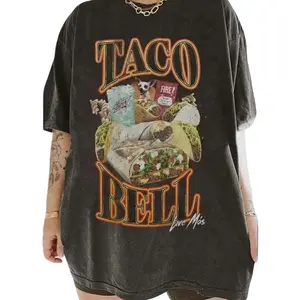 Taco Bell 90s Bootleg Tee Unisex Cotton T-Shirt, Y2K 90s Graphic Shirt, gift for her, him, Womenswear Top, Crewneck, Streetwear Tshirt