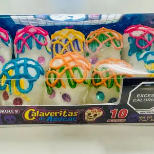 Mexican Día de los Muertos Sugar Skulls - Traditional Sugar Skulls for Festive Celebrations