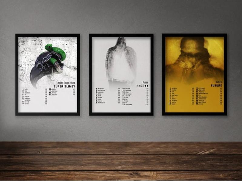 Future Poster Set many Album Poster   We Still Dont Trust You  We Dont Trust You  Never Liked You  Save Me  Evol - No Frame