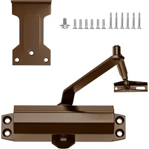 Small Classic Coffee Door Closer - Warm-Tone Soft Close for , No Slam Safety & Space-Saving Installation