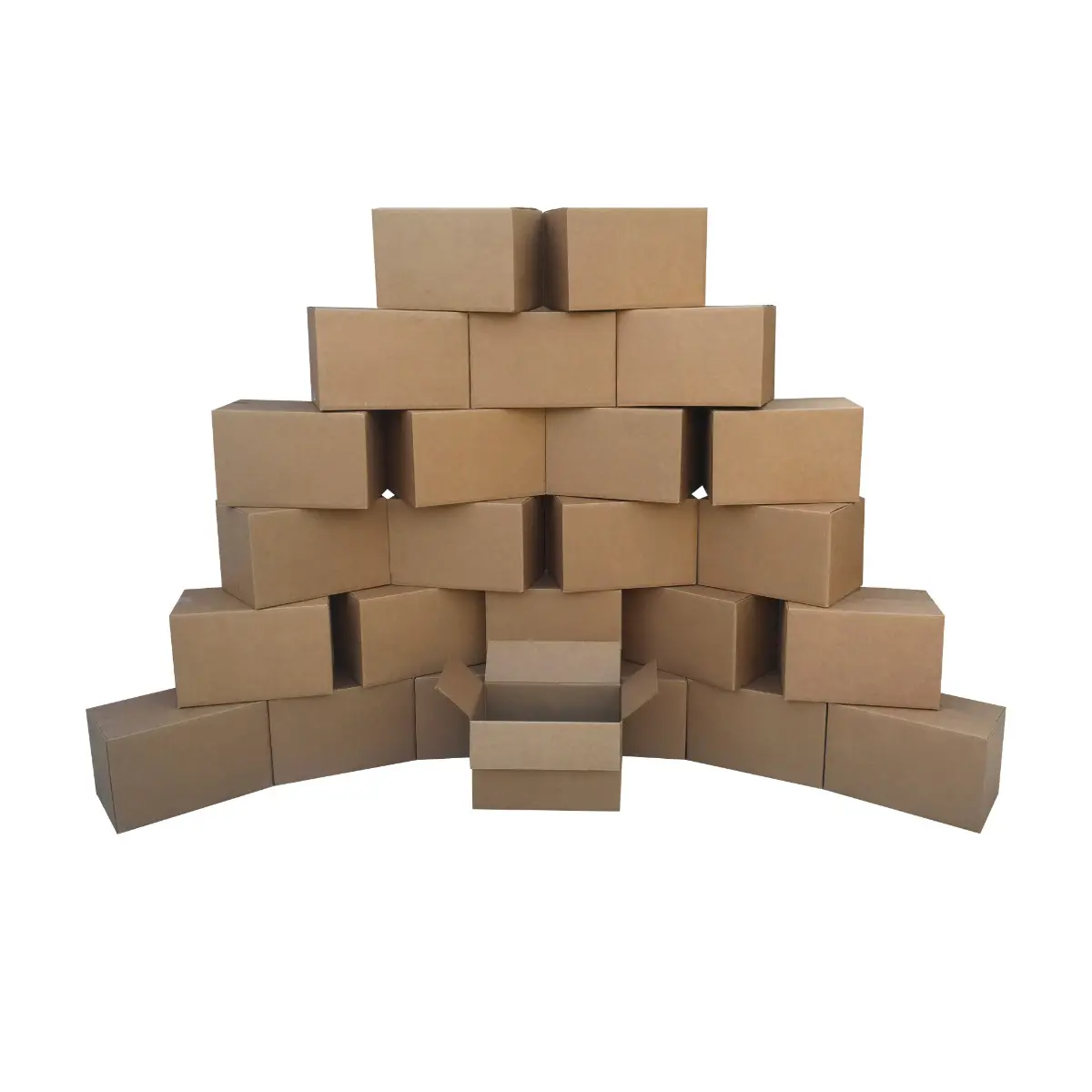 UBMOVE Small Moving Boxes 25 Pack 16x10x10 Inch Protective Fluted Inner Layer Single Wall 32 ECT for Easy Assembly and Stacking