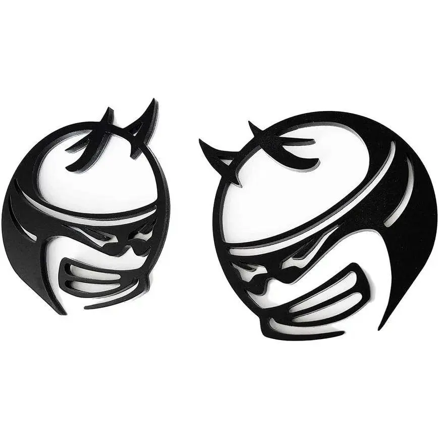2x Custom Fender Emblem Badges for Scat Pack for Dodge Challenger Charger SRT