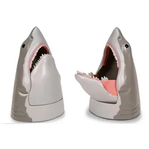 JAWS 50th Anniversary Limited Edition Shark-Shaped Popcorn Bucket, Reusable Creative Snack Bucket, Suitable as Storage Bucket
