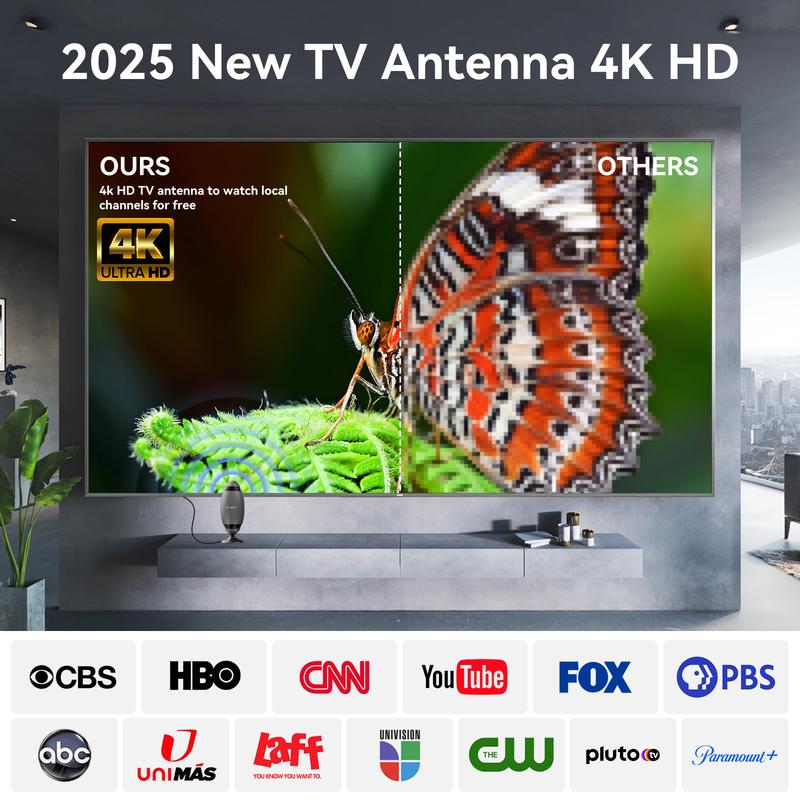 2025 New Antenna for Smart TV - Ultra - Strong Signal Reception, with HDMI Port for Hassle - free Connection, Enjoy Local Channels in Full HD, TikTokShopBlackFriday