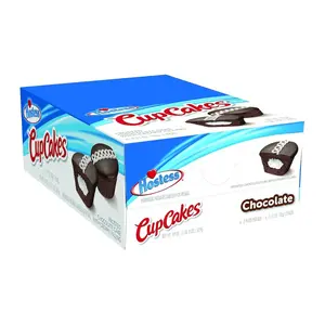 Hostess CupCakes Chocolate with Creamy Filling 6 Twin Packs 12 Cupcakes Snack Dessert Perfect for Parties and Everyday Snacking