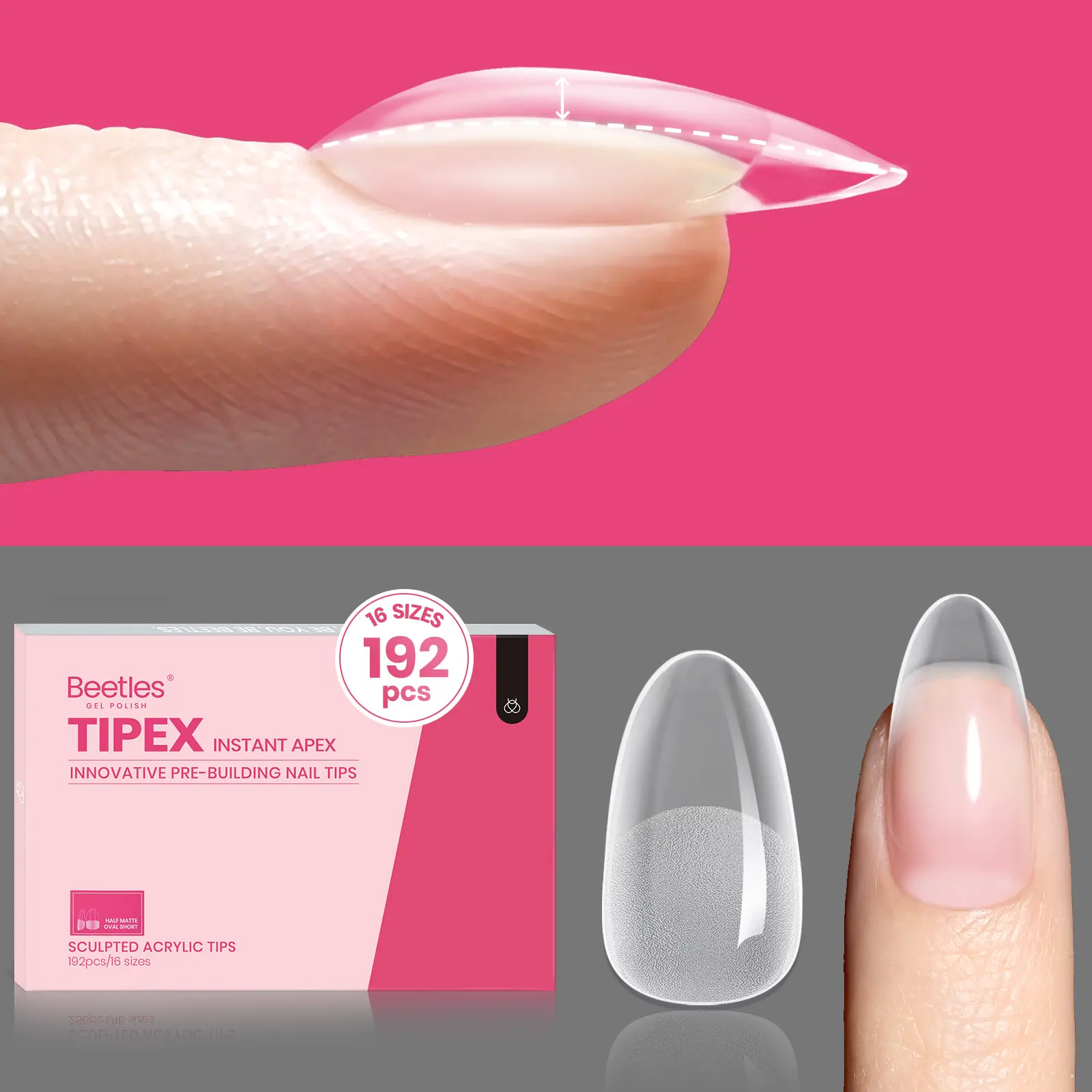 192pcs Oval Short（NO GLUE&Lamp）