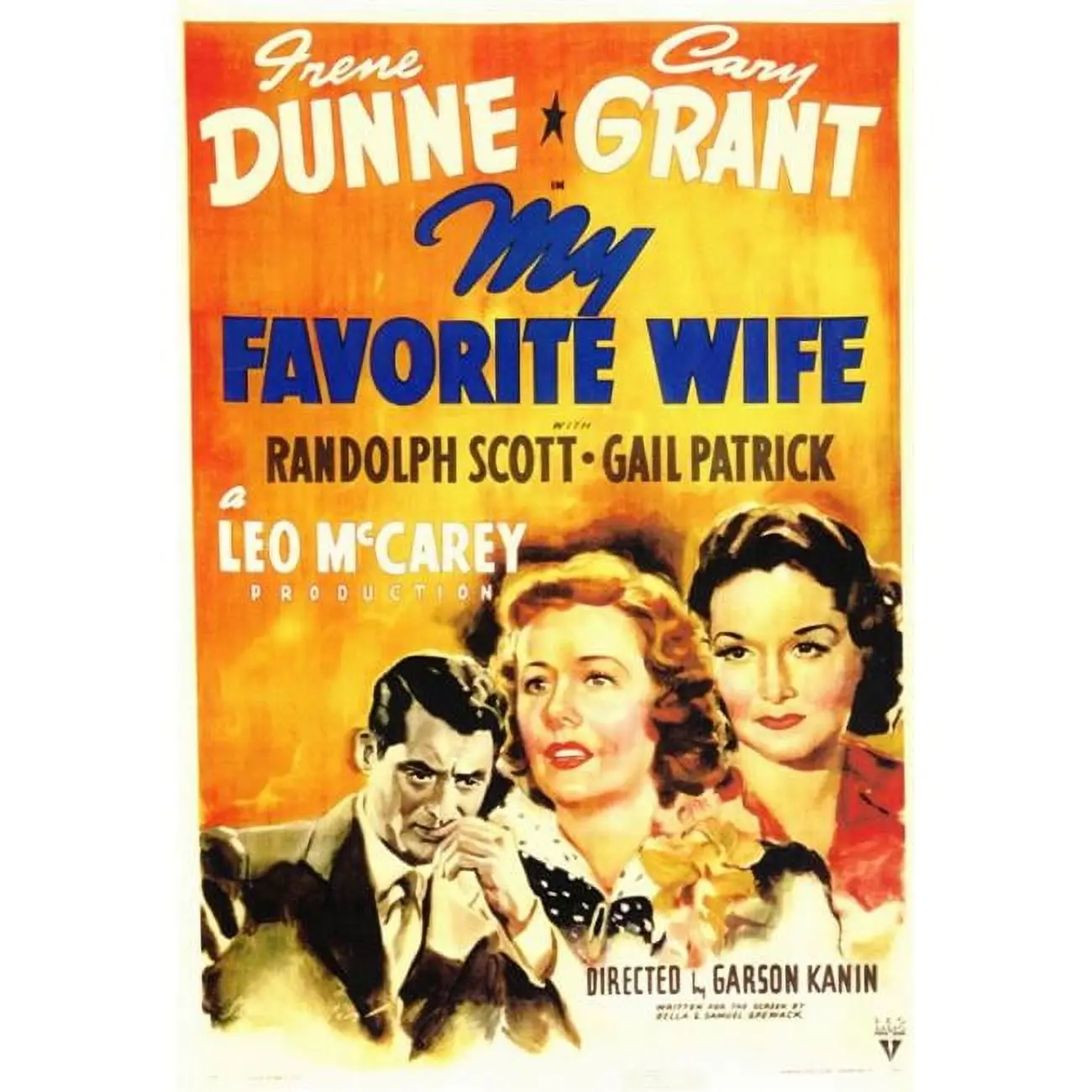 My Favorite Wife Movie Poster Print (27 x 40)