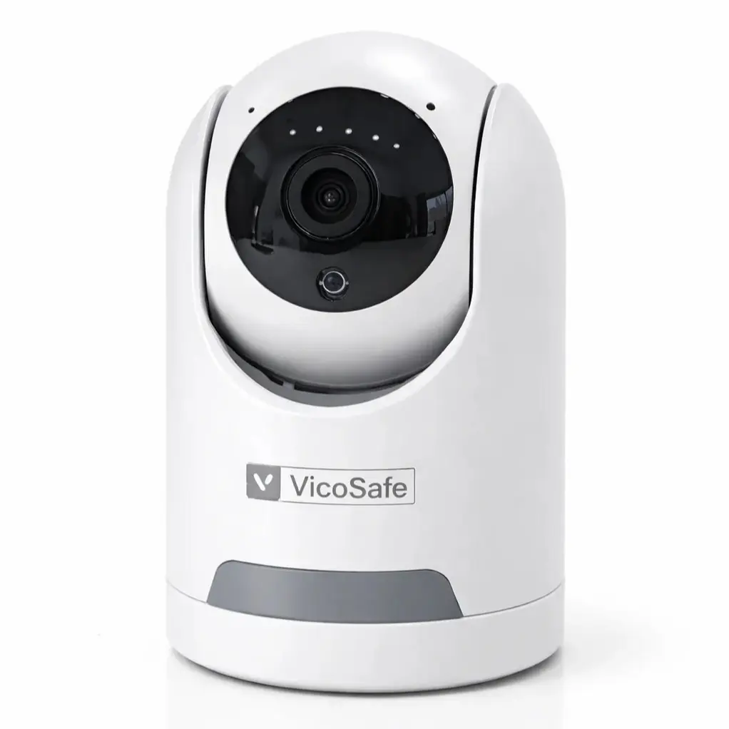 VicoSafe PZL Wired Camera - 2K HD, 355° Rotation, Night Vision, Cloud & SD Storage, Compatible with Vicohome App for Enhanced Home Security