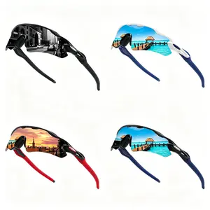 4/2 Pcs Unisex HD Cycling Goggles, Windproof UV400 Anti-Glare Sports Sunglasses, Lightweight Shatterproof Professional Outdoor Eyewear, Perfect for Cycling, Running, Marathon, Mountaineering, Fishing and All Daily Outdoor Activities